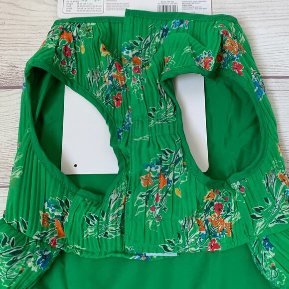 Boots & Barkley Green Floral Pet Dog Dress Size Medium Up to 40lbs - Picture 5 of 12
